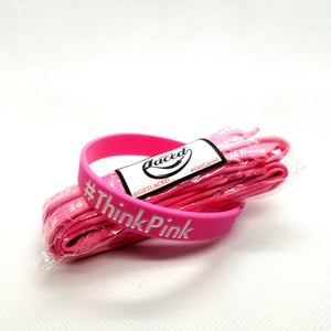 #ThinkPink & Hope Laces/Wristband Set - Get Laced Laces